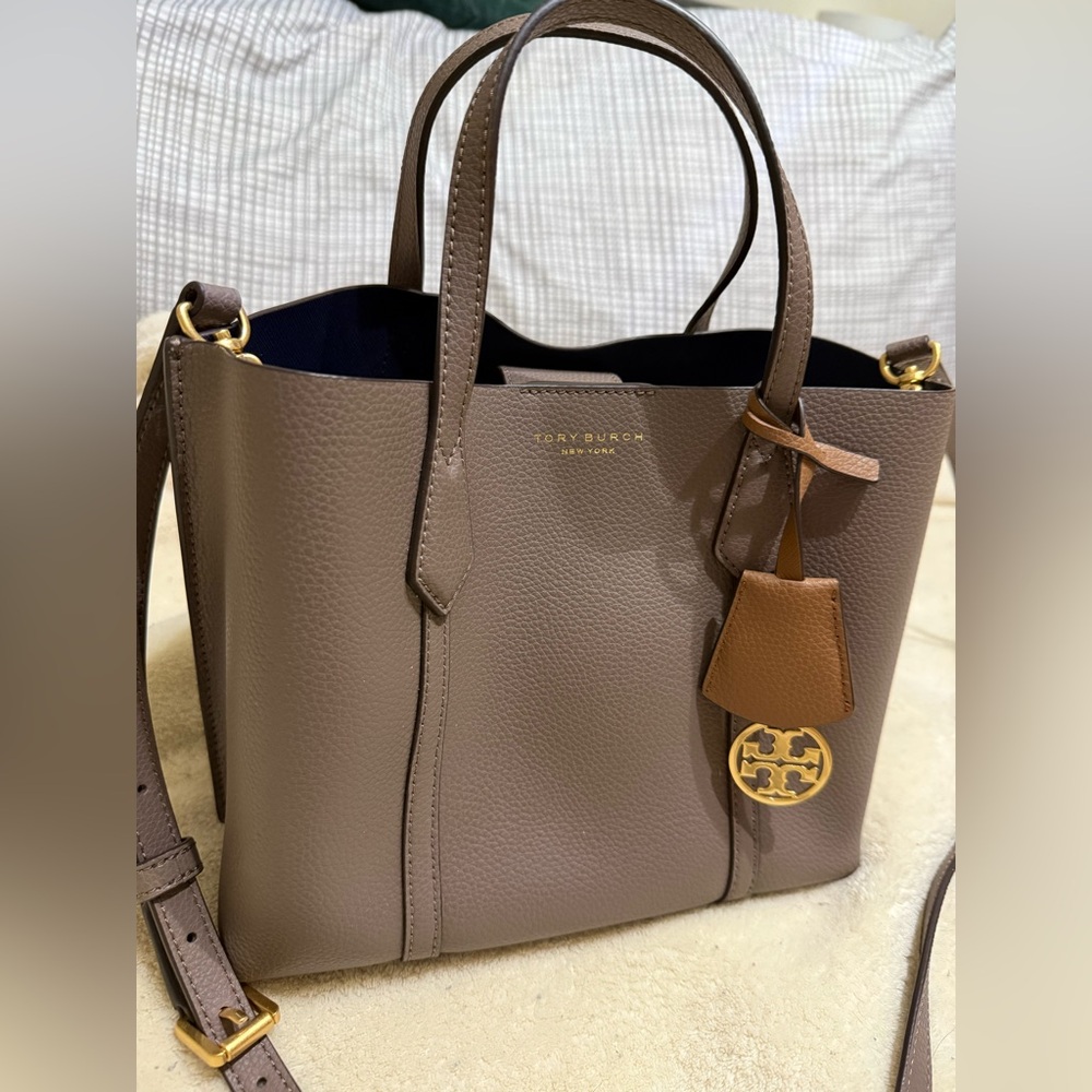 NWT Tory Burch Small Perry Triple-Compartment Tote Bag